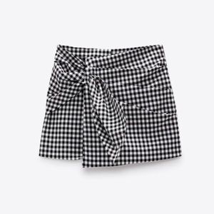 Zara Gingham Skort